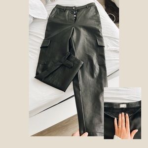 Aritiza Faux Leather Joggers